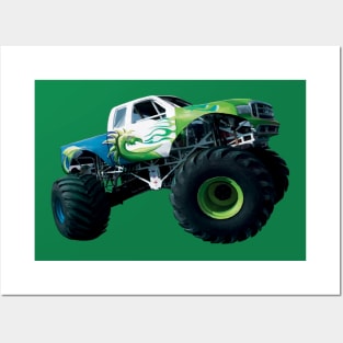 Monster Truck Lover Posters and Art